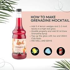 Zone Grenadine Flavoured Syrup 1L - Image 2