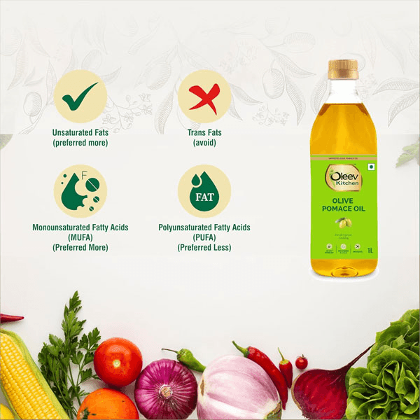 Oleev Pomace Olive Oil 1L - Image 2