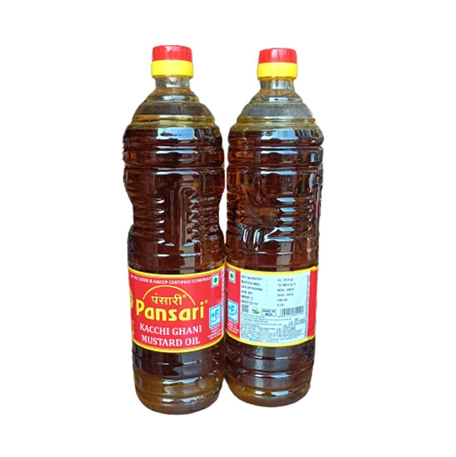 Pansari Edible Kachi Ghani Mustard Oil Pet 1L - Image 3