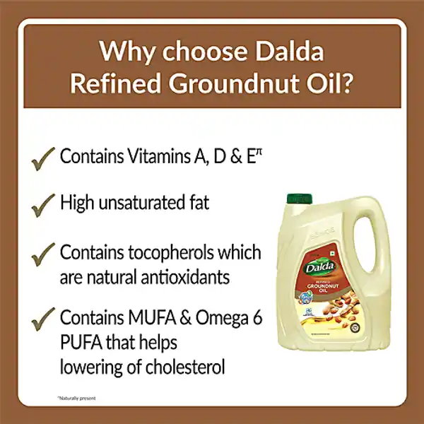Dalda Refined Groundnut Oil 5 Ltr