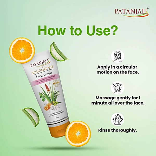 Patanjali Saundarya Face Wash 100G