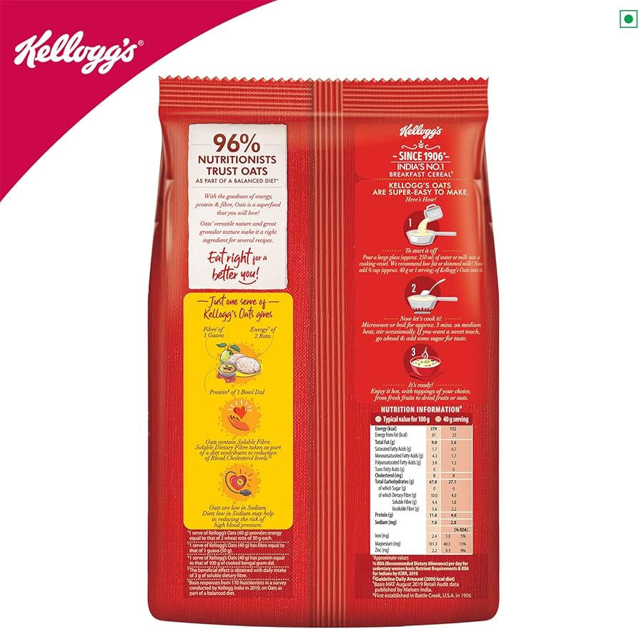 Kelloggs Oats 900 G