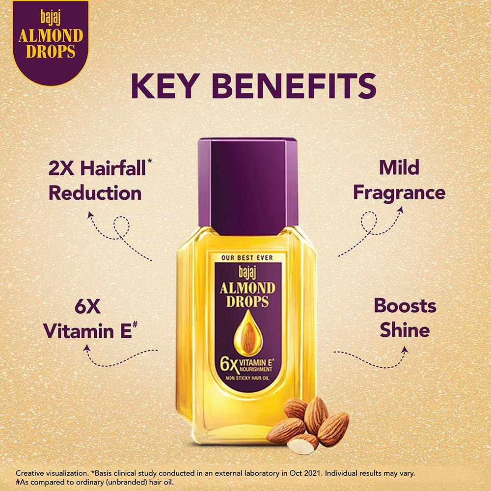 Bajaj Almond Drops Hair Oil 190 Ml