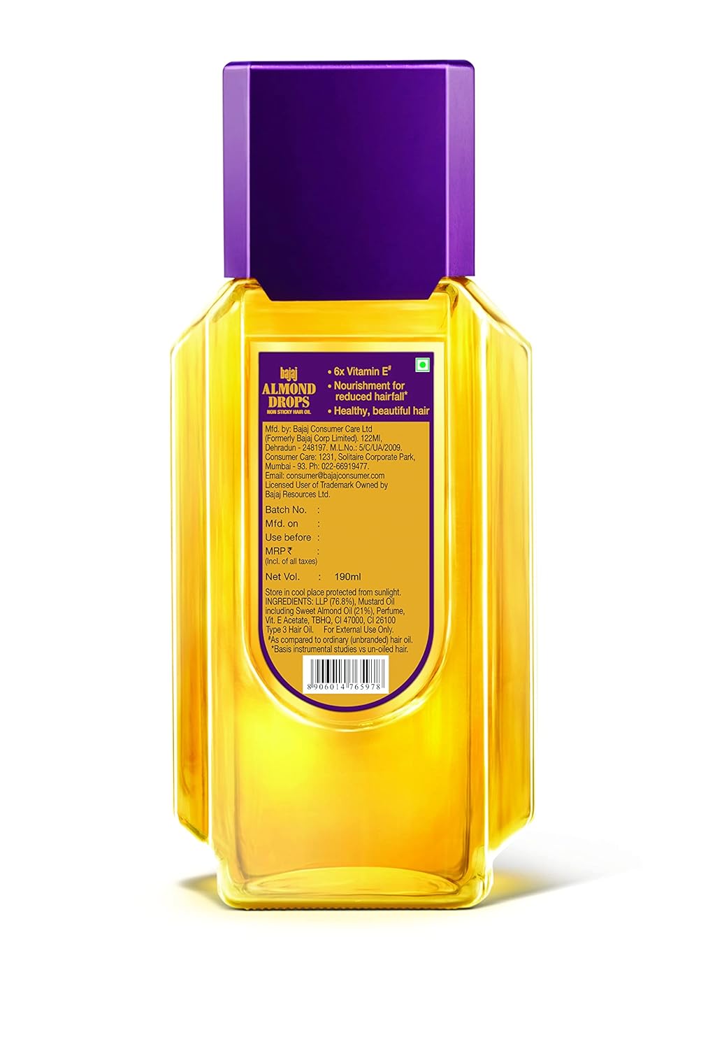 Bajaj Almond Drops Hair Oil 190 Ml