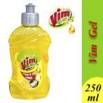 Vim Drop Lemon Liquid Dishwash Active Gel 250 Ml