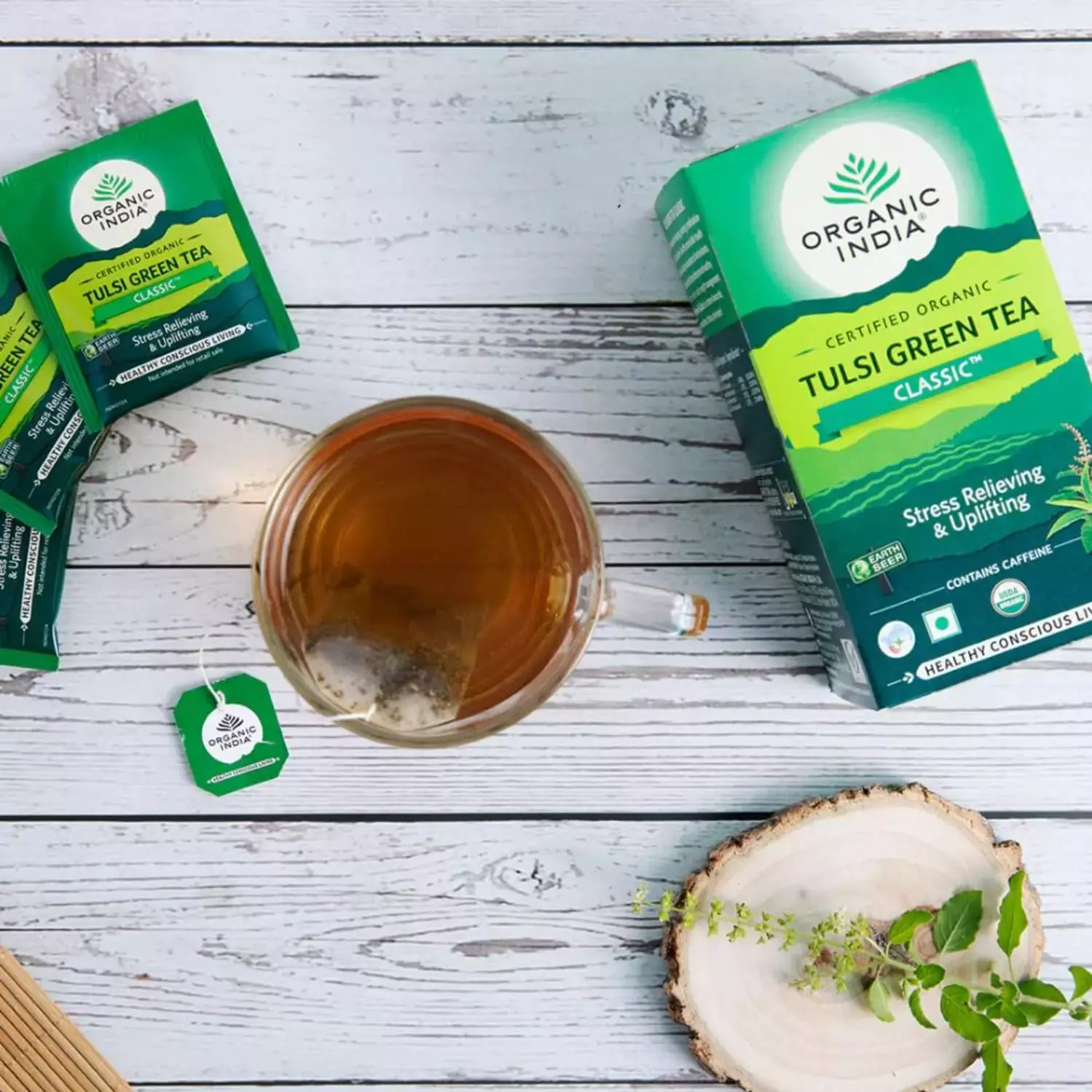 Organic India Tulsi Green Tea Bags 25U