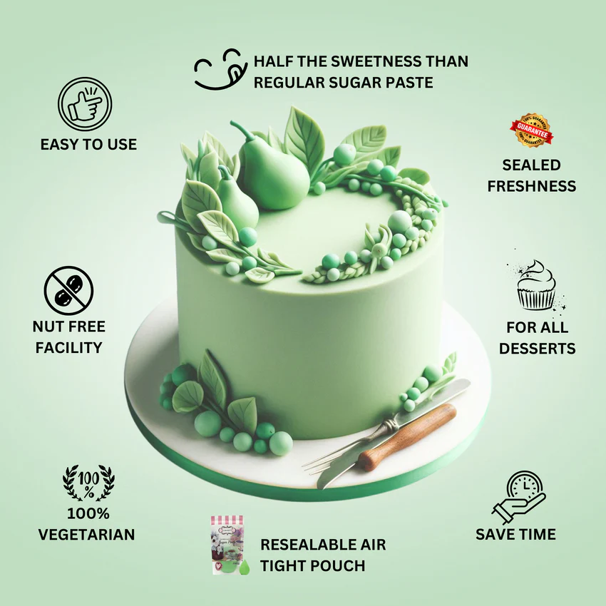 Zion Green Sugar Paste/Fondant 1kg