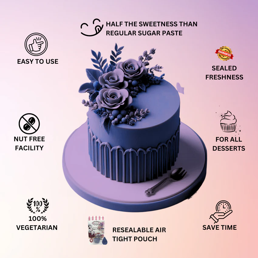 Zion Purple Sugar Paste/Fondant 1kg