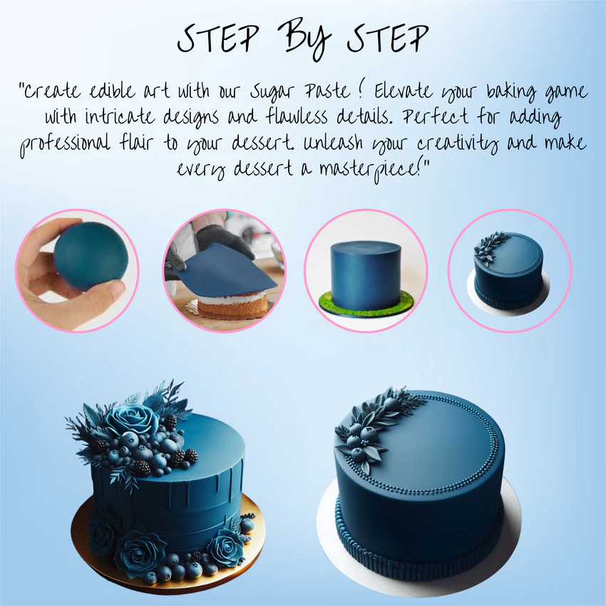 Zion Blue Sugar Paste/Fondant 1kg