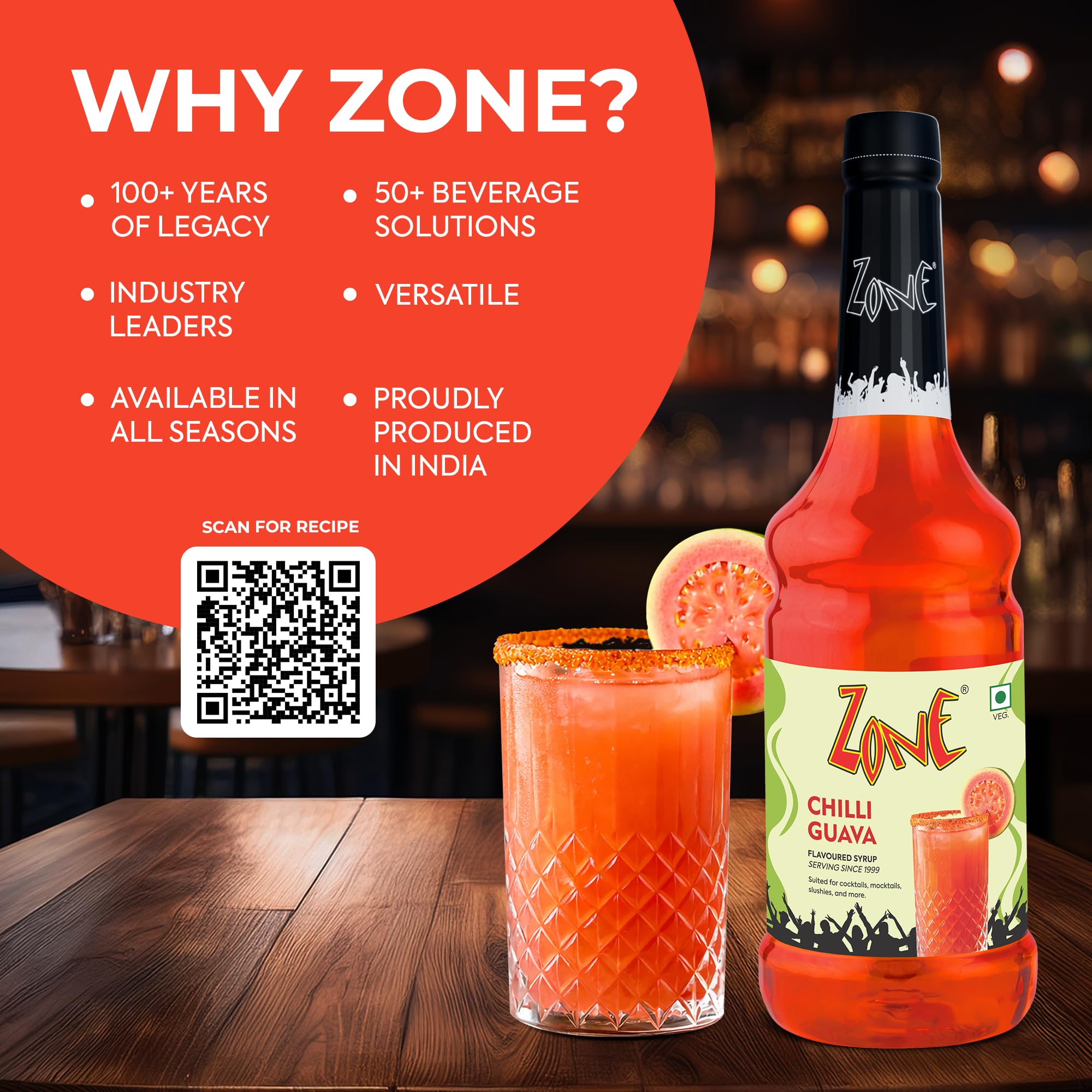Zone Chilli Guava Syrup 1L