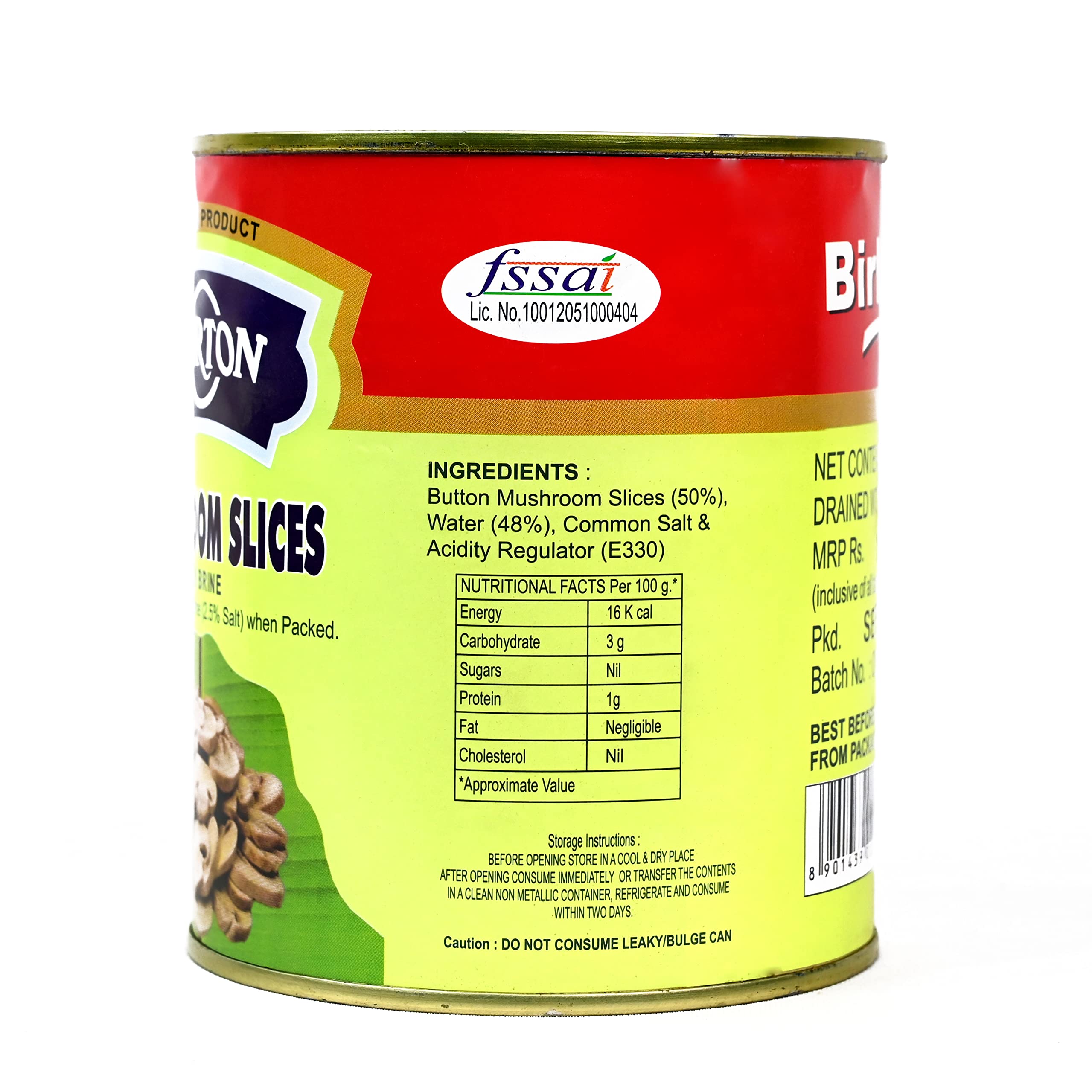 Morton Mashroom Slice 800G