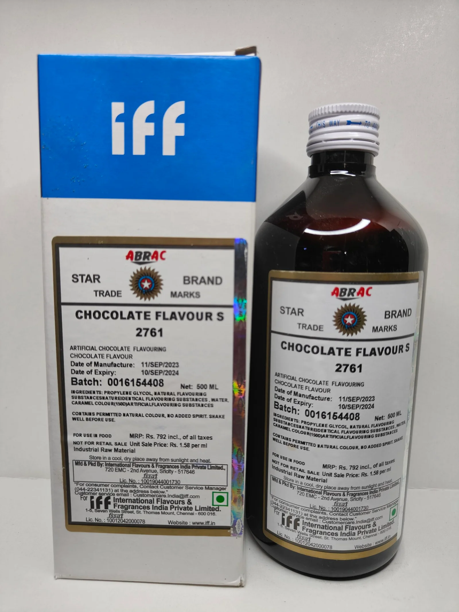 IFF Bush Chocolate Essence 500Ml