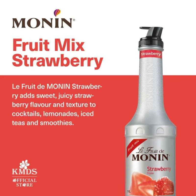 Monin Strawberry Fruit Mix Puree 1L