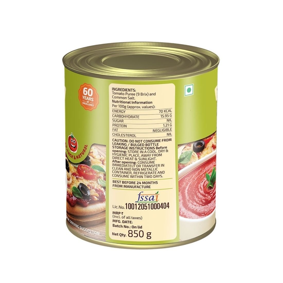 Morton Tomato Puree 850G