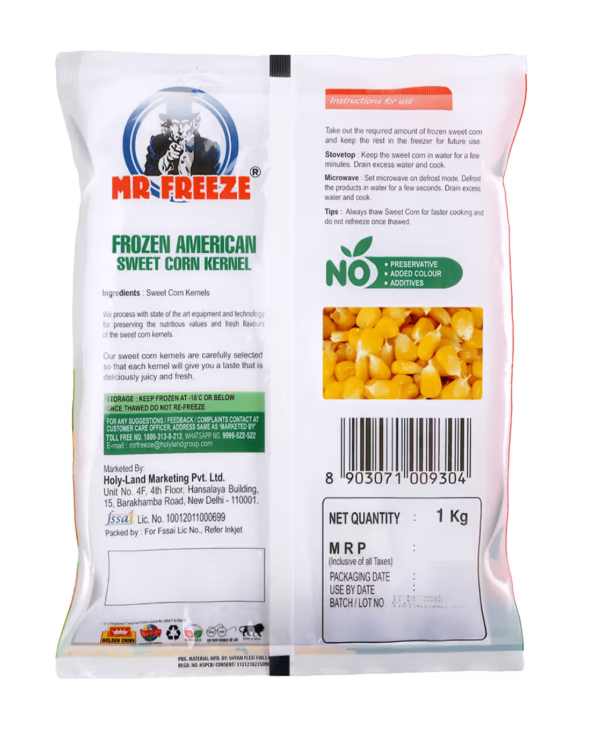Mr Freeze Sweet Corn 1Kg